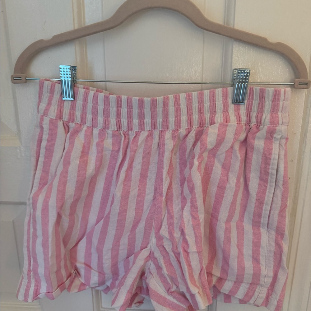 Pink Striped Women's Shorts